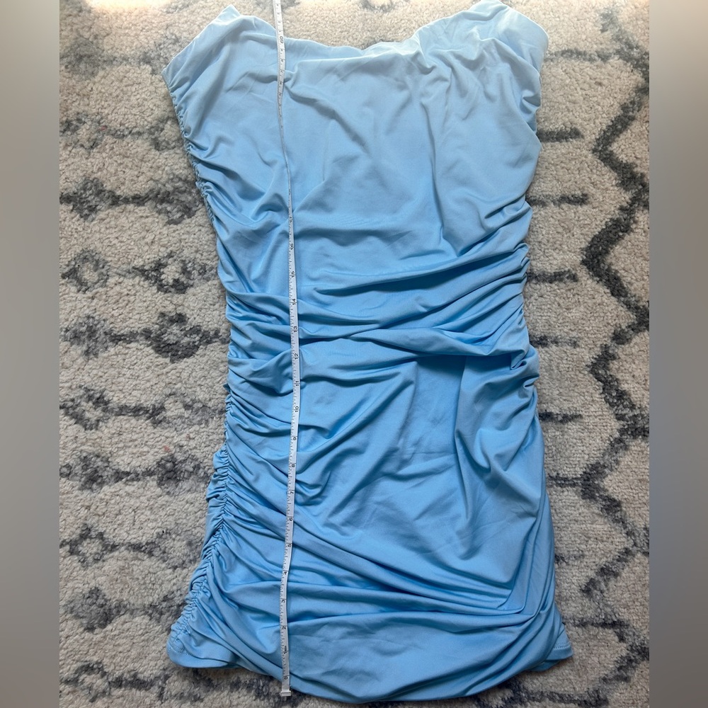 Lucy in the Sky Corset Bodycon Dress in Blue - Picture 6 of 8